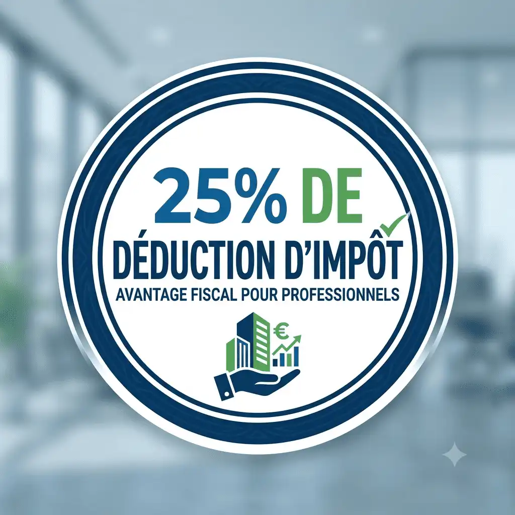 25% de déduction d'impôt