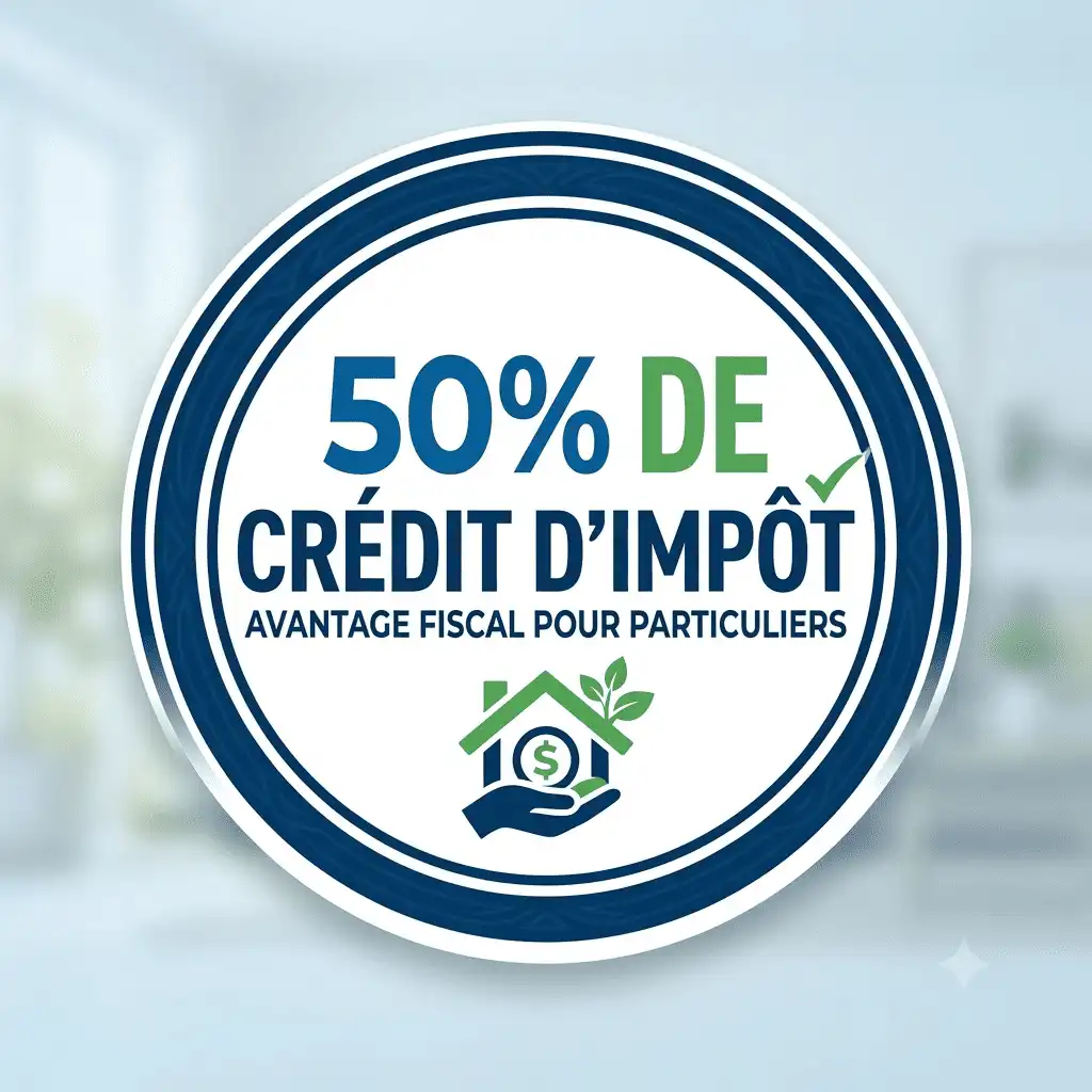 50% de crédit d'impôt